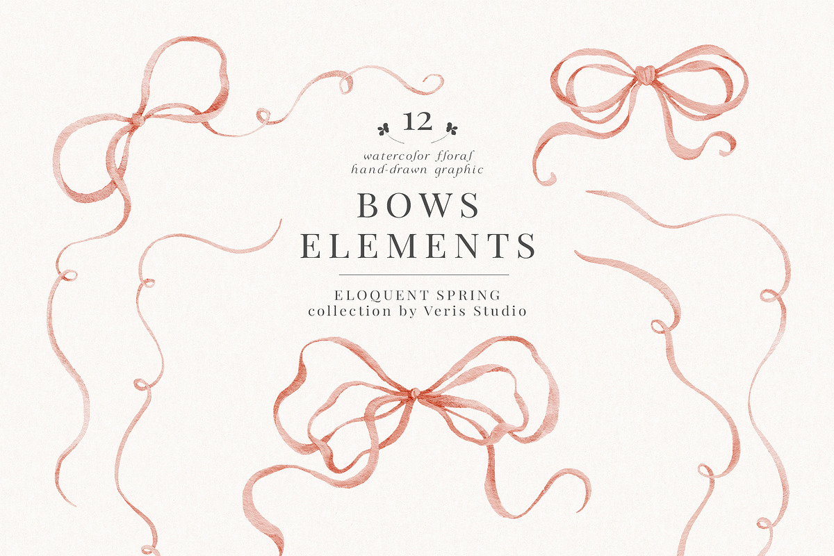 Spring Floral Watercolor Clipart Set, a Decorative Illustration by Veris Studio (Photo 8 of 20)