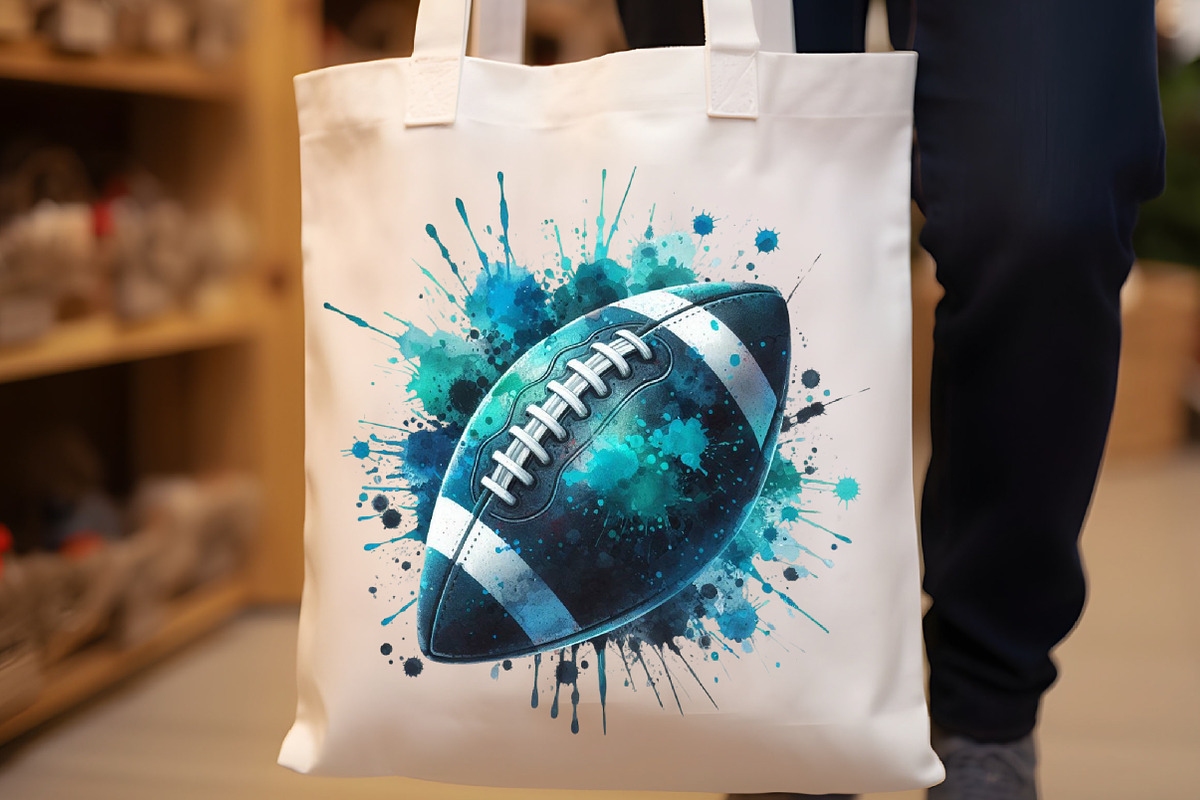 Watercolor Football Clipart, an Illustration by Designworld (Photo 5 of 6)