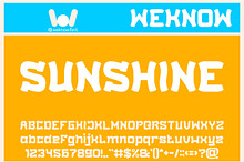 Sunshine font