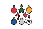 Colorful Christmas Ornament Pattern, a Graphic by yasushie (Thumbnail 4 of 16)