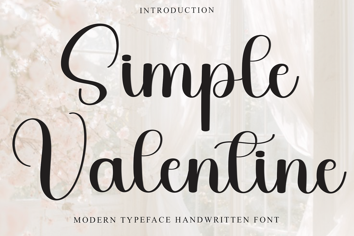 Simple Valentine, a Handwritten Font by InermediaSTUDIO (Photo 1 of 8)