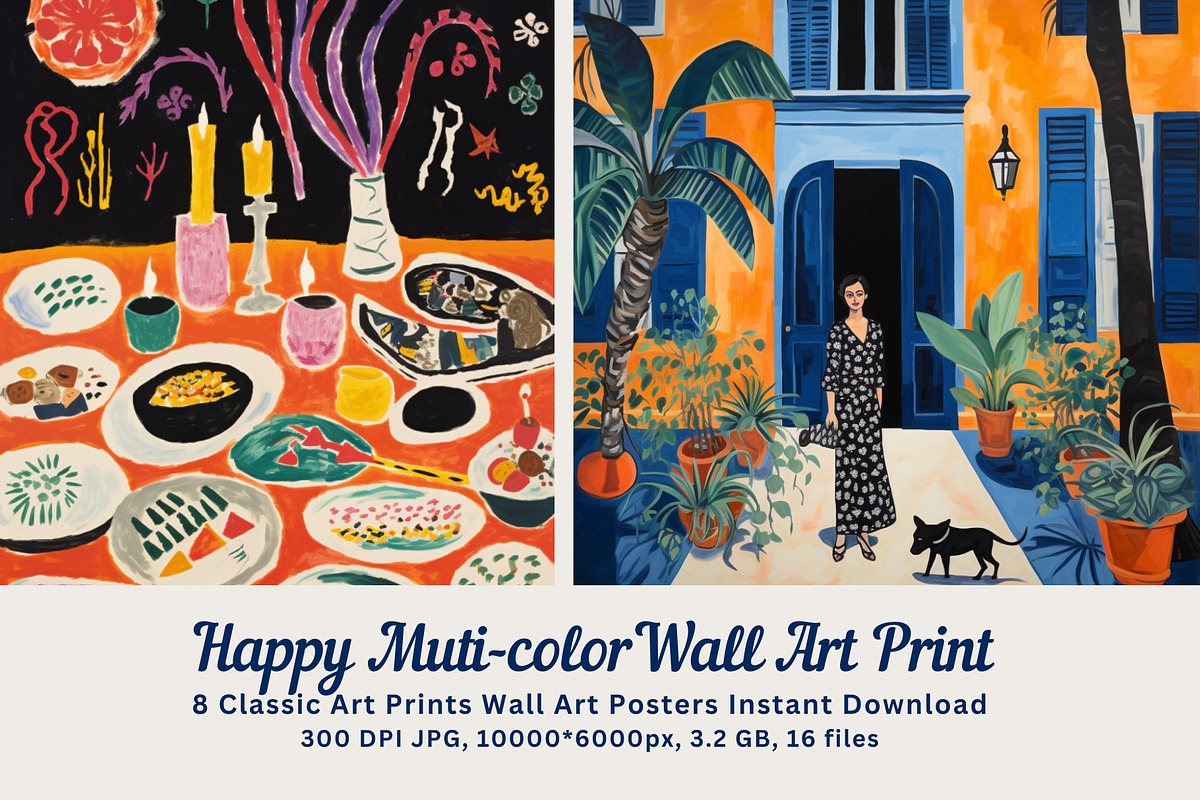 8 Happy Muti-color wall art print 2, a Decorative Illustration by ARTOZEN DIGITAL (Photo 1 of 16)