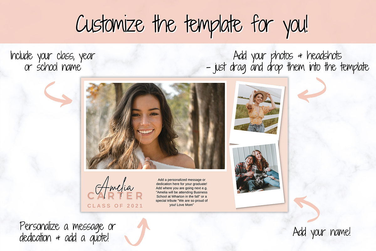 Yearbook Ad Template - Graduate, a Magazine Template by Templatables (Photo 2 of 7)