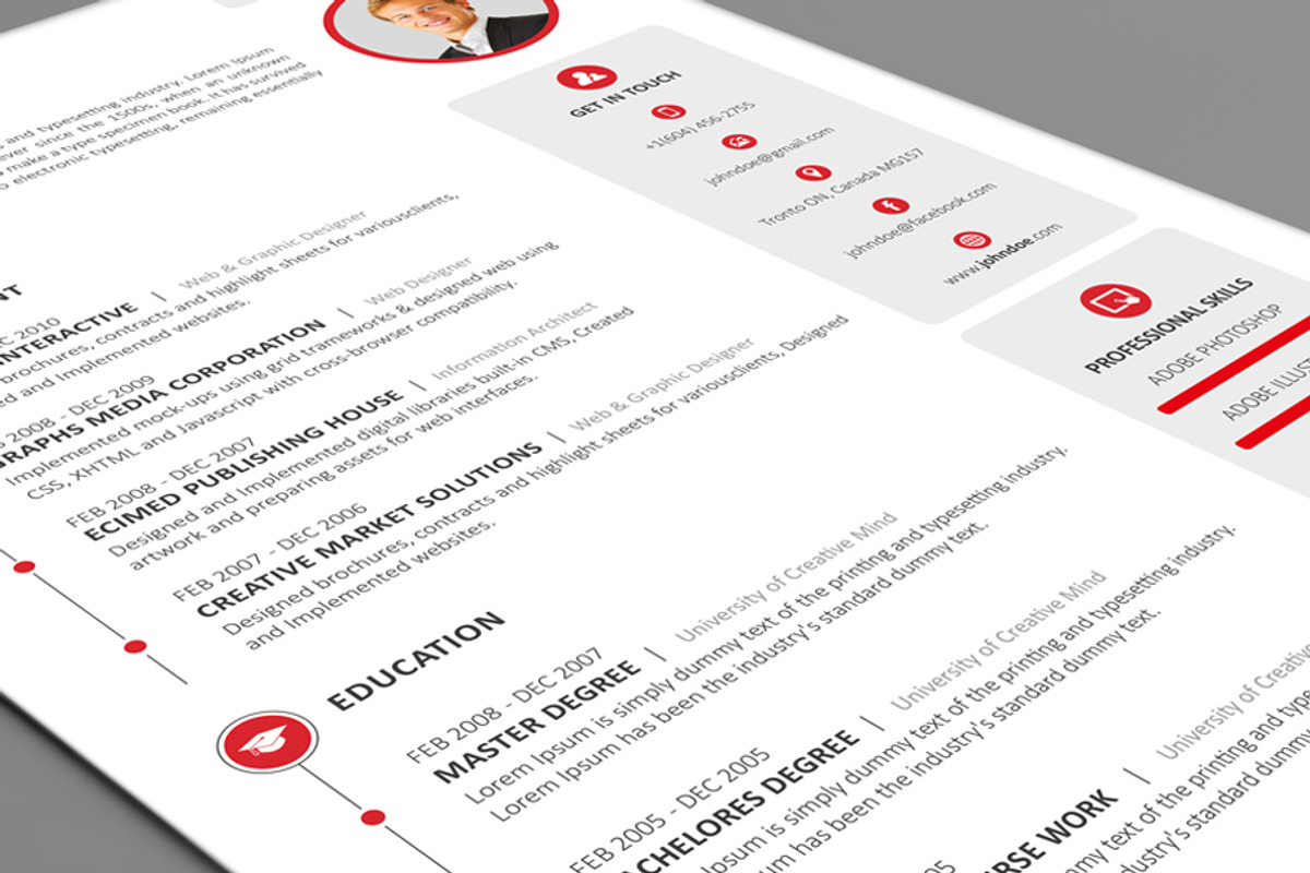 Clean Resume / CV, a Resume Template by RQ Designs (Photo 6 of 13)