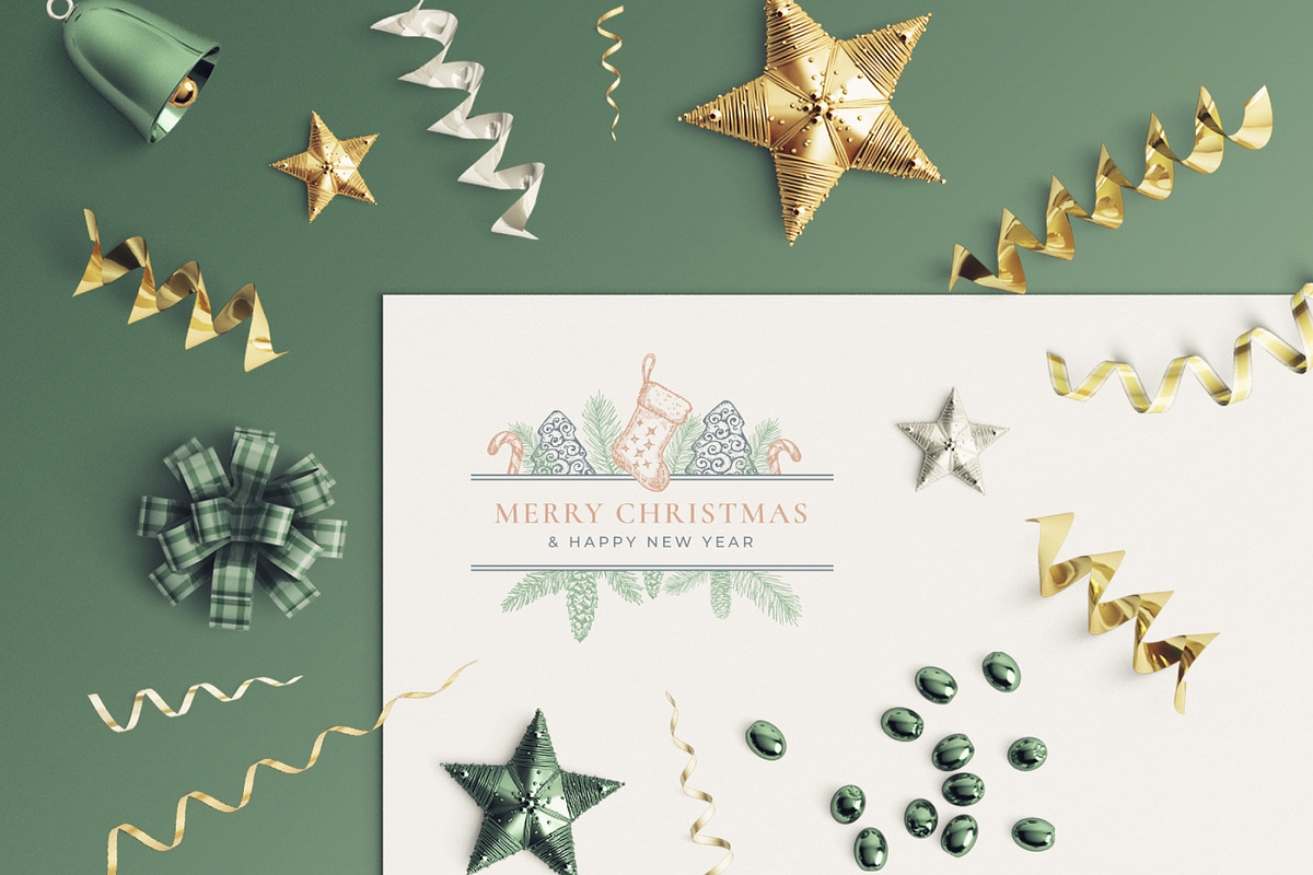 Gentle Christmas Frame Labels, a Branding & Logo Template by Createvil (Photo 7 of 12)
