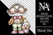 Whimsical Easter Grandpa Clipart, an Illustration by RobertsArt (Thumbnail 2 of 6)