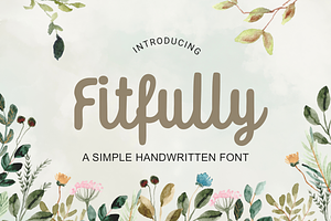 Fitfully - A Marker Cursive Font