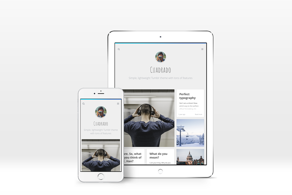 Cuadrado - Premium Tumblr Theme, a Websites & App Template by Dabu Themes (Photo 2 of 9)