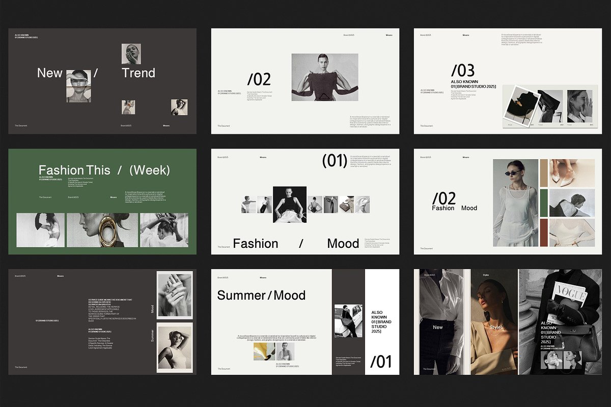 Brand / Mood and Brief, a Presentation Template by Studio Industry (Photo 10 of 12)