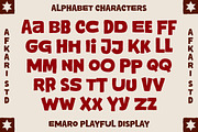 Emaro - Playful Display Font, a Handwritten Font by Afkari Studio (Thumbnail 10 of 11)