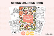 Spring Garden Coloring Book - 40 Pgs, a Graphic by Jordyn Alison Designs (Thumbnail 1 of 2)