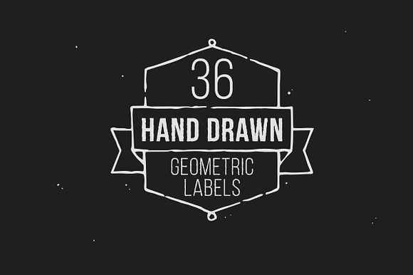 Hand Drawn Geometric Labels