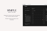 Dark Mode Notion Planner Template, a Templates & Theme by AestheticOrganizer (Thumbnail 4 of 9)