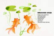 Watercolor Brushes for Procreate, a Brush Add-On by Marshmal Mochi (Thumbnail 4 of 6)