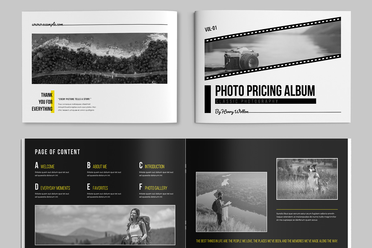 Photo Pricing Album Template Layout, a Magazine Template by ContestDesign (Photo 2 of 5)