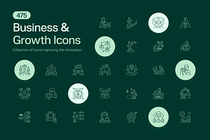 475 Business and Growth Icon, an Outline Icon by Prosymbols