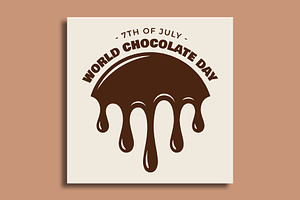 Chocolate Day Social Media Banner, a Social Media Template by nandinigraphics