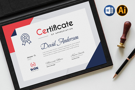 Certificate Template, a Stationery Template by Pixelpick