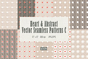 Heart Abstract Seamless Patterns C, a Pattern Graphic by ARTOZEN DIGITAL (Thumbnail 1 of 22)