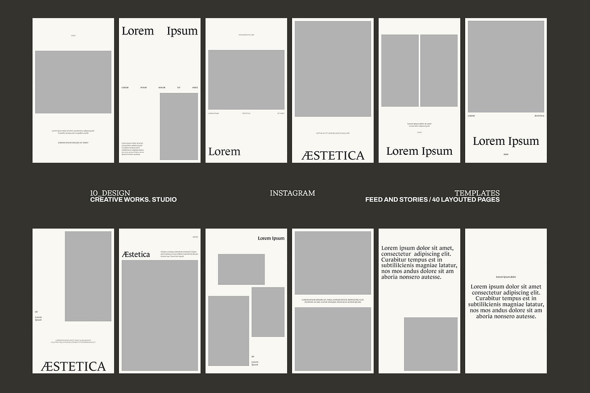 09 Design - Æstetica Instagram, a Social Media Template by CREATIVE WORKS. (Photo 4 of 5)