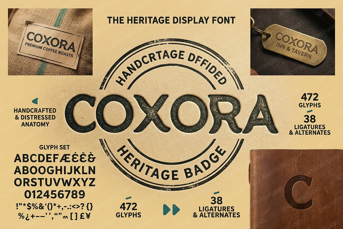 Coxora - Elegant Serif Typeface, a Serif Font by Astuti Studio (Photo 9 of 24)