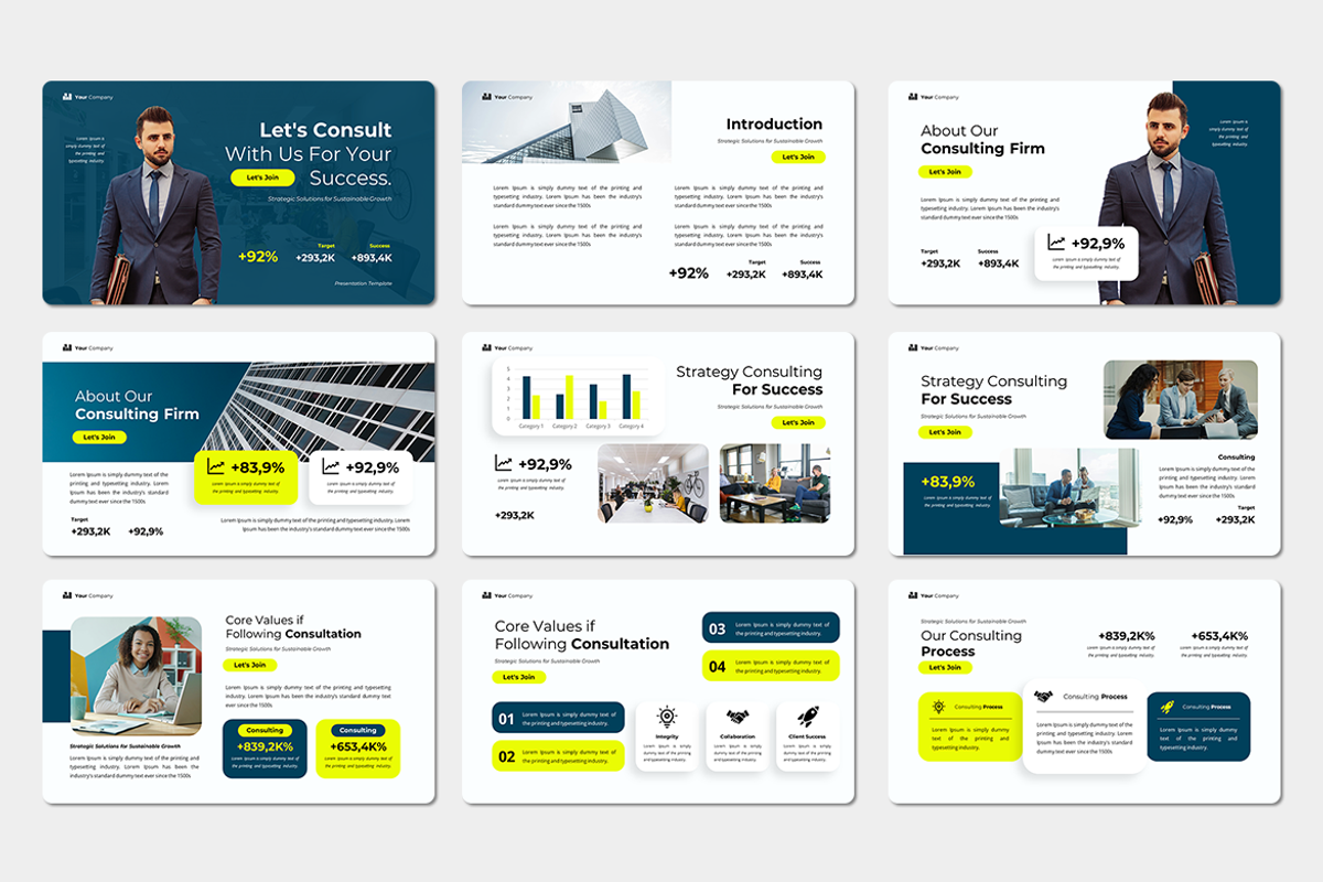 Consulting - Keynote Template, a Presentation Template by Iqsiart Studio (Photo 2 of 3)