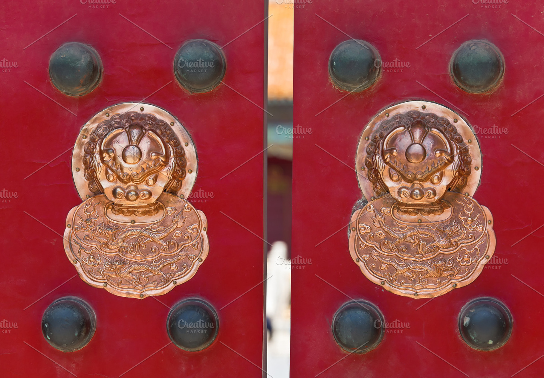 Ancient china knockers, an Architecture Photo by Vector Tradition