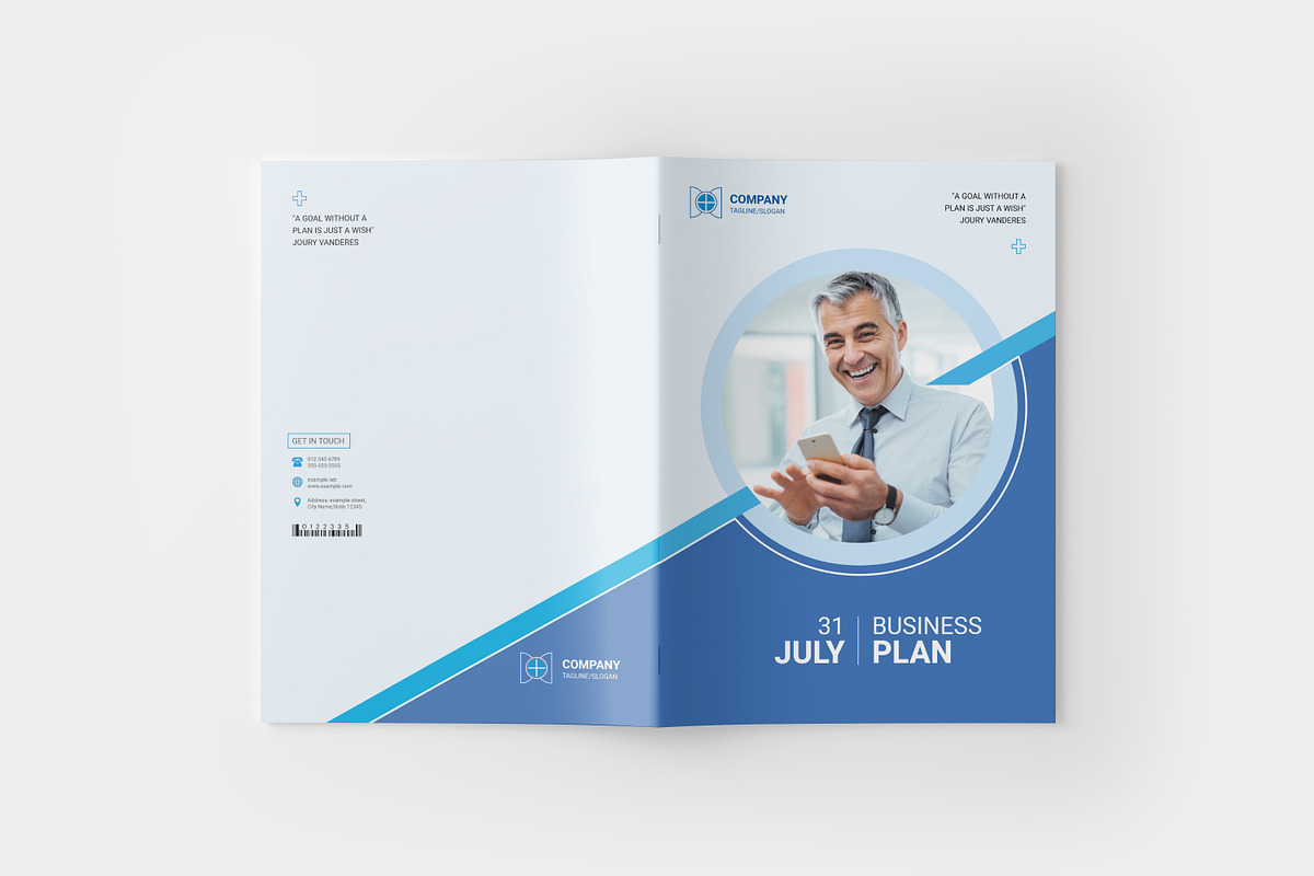 Business Plan Template I Canva, a Brochure Template by PixWork (Photo 2 of 14)