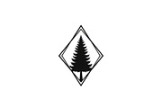 Geometric Pine Tree Emblem Bundle, an Illustration by Creativeshirt (Thumbnail 26 of 31)