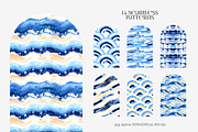 Abstract blue & gold Acrylic smears, an Object Graphic by Julie&Taily (Thumbnail 12 of 21)