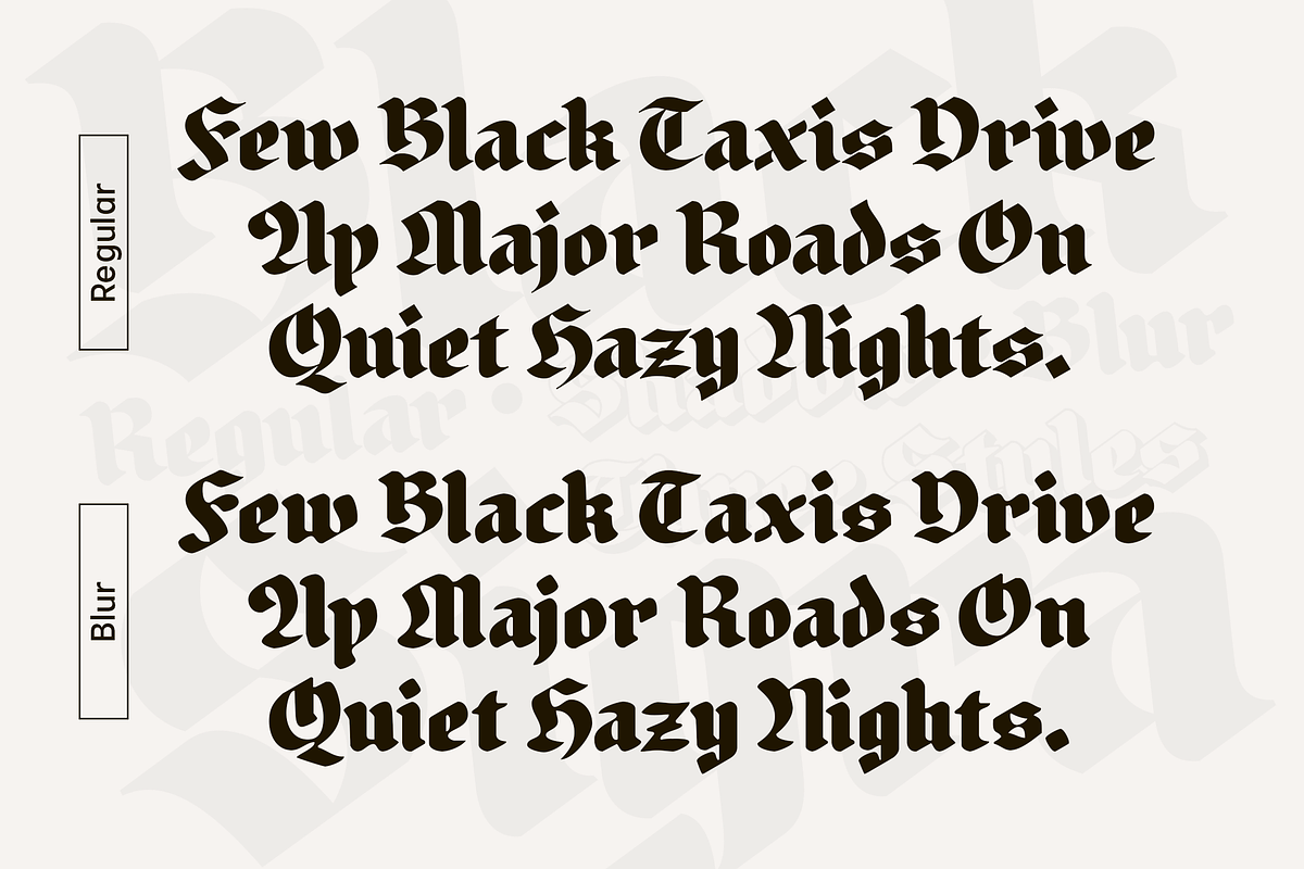 Black Sigra, a Blackletter Font by Sign Studio (Photo 6 of 10)
