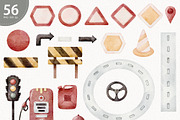 Watercolor Cars Clipart, a Transportation Illustration by TitaLivingArt (Thumbnail 5 of 11)