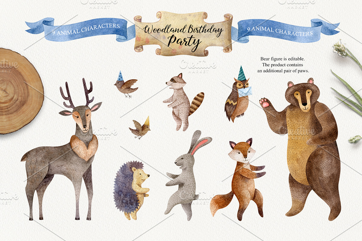 Woodland Birthday Party, an Animal Illustration by Natalia Fedorova (Photo 2 of 10)
