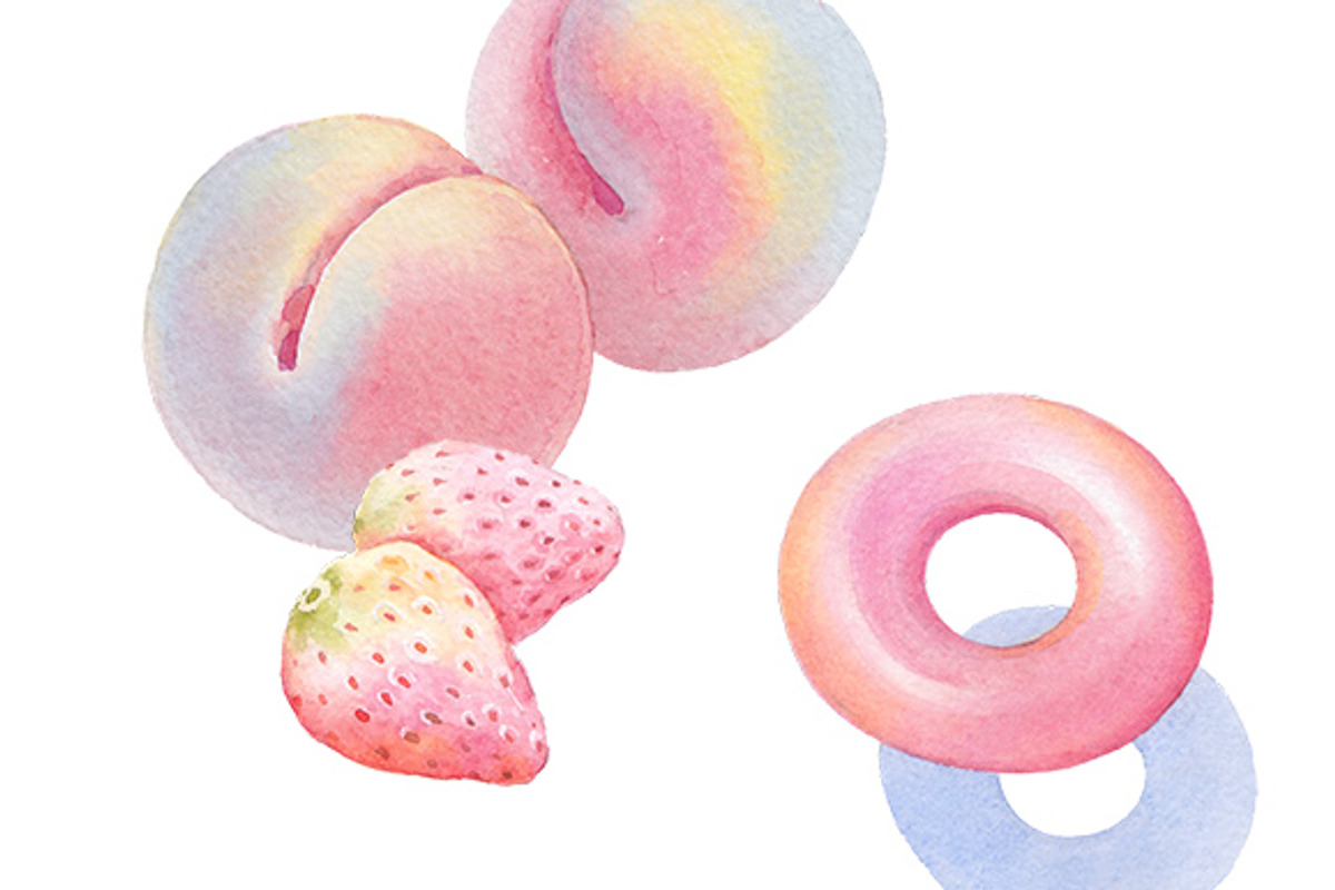 Pink watercolour collection №2, an Illustration by masha gross (Photo 2 of 4)