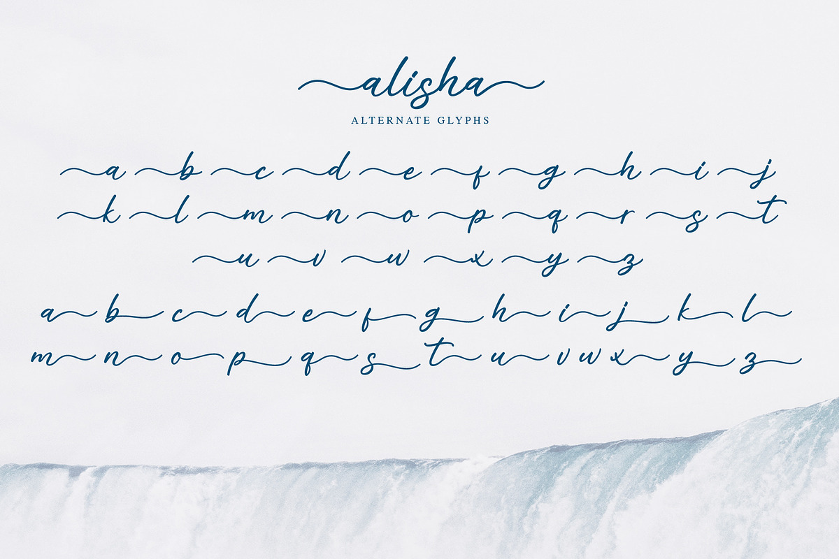 alisha | Sweet Calligraphy Font preview 8