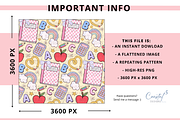 Back to School Seamless Pattern, a Pattern Graphic by Coastal 5 Designs (Thumbnail 3 of 3)