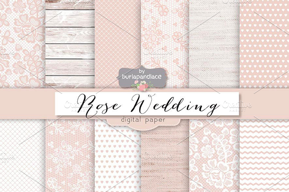 BIG WEDDING BUNDLE, a Texture Illustration by burlapandlace (Photo 16 of 22)