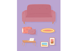 house decoration icons, an Object Illustration by studiogstock