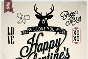 Valentine's Day Logo Badges & Labels, an Illustration by Noka Studio (Thumbnail 2 of 2)