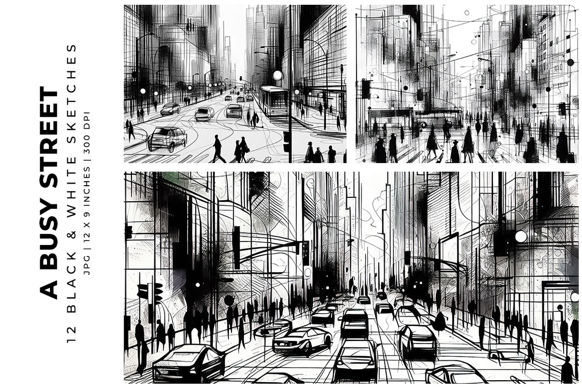 A Busy Street, a Decorative Illustration by Digital Art Creations (Photo 2 of 7)