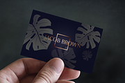 Men's business card with Monstera, a Business Card Template by ARg Design (Thumbnail 6 of 7)