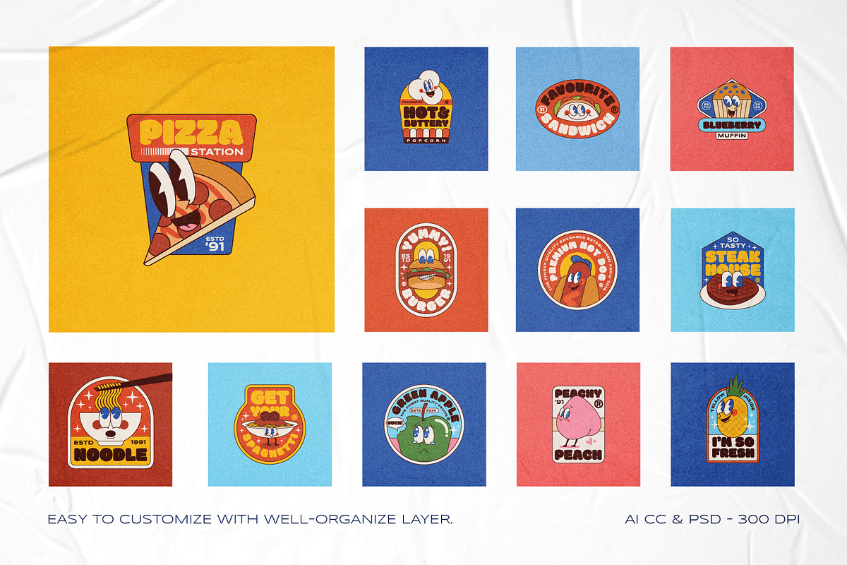Illustration Logo Badges Bundle #2, a Branding & Logo Template by The Good Store (Photo 3 of 10)