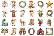 Watercolor My First Rodeo Clipart, a Seasonal Illustration by designcity5 (Thumbnail 2 of 5)