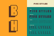 Block Head, a Sans Serif Font by Foundry73 (Thumbnail 4 of 9)