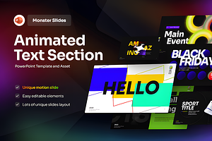 Animated Section PowerPoint Template, a Presentation Template by Ink Gallery
