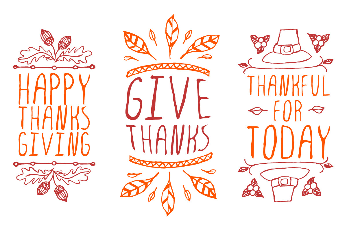 Thanksgiving - handdrawn elements, an Illustration by AV Design (Photo 3 of 4)