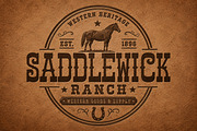 SADDLEWICK — Western Vintage Font, a Sans Serif Font by Wow Magic (Thumbnail 3 of 4)