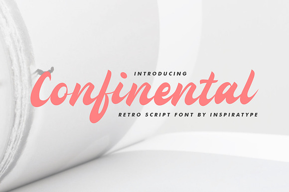 Confinental - Retro Script preview 8