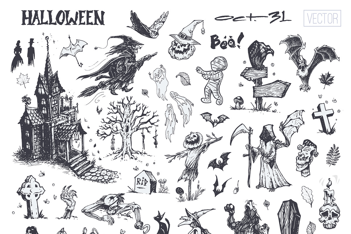 Happy Halloween!, a Decorative Illustration by Margo Miller (Photo 6 of 26)