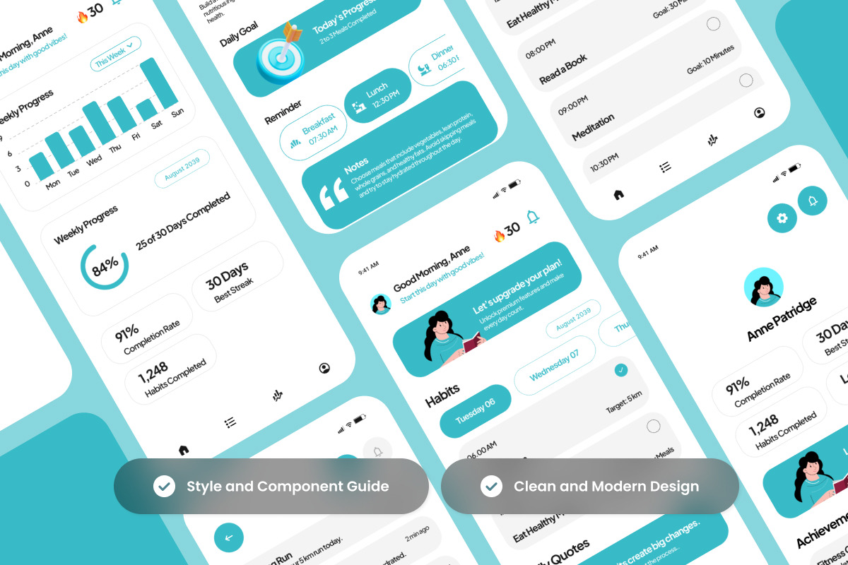 LoopDay - Habit Tracker Mobile App, an App Template by productype1 (Photo 3 of 5)